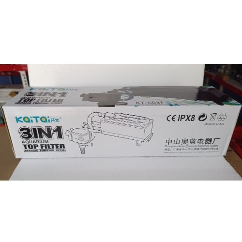 Koi Toi KT603F  3 in 1 Aquarium Top Filter 30 W - 6