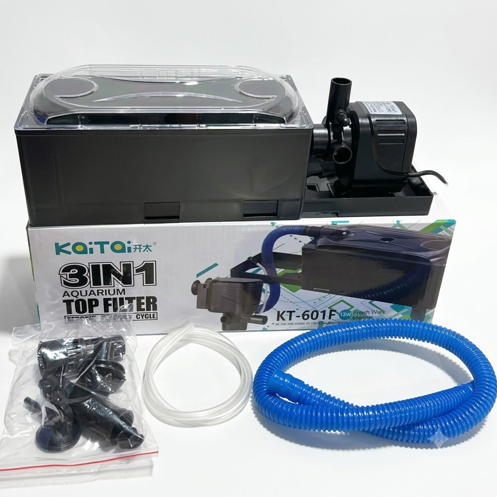 Koi Toi KT-601F 3-in-1 Aquarium Top Filter (15W, 800 L/H)
