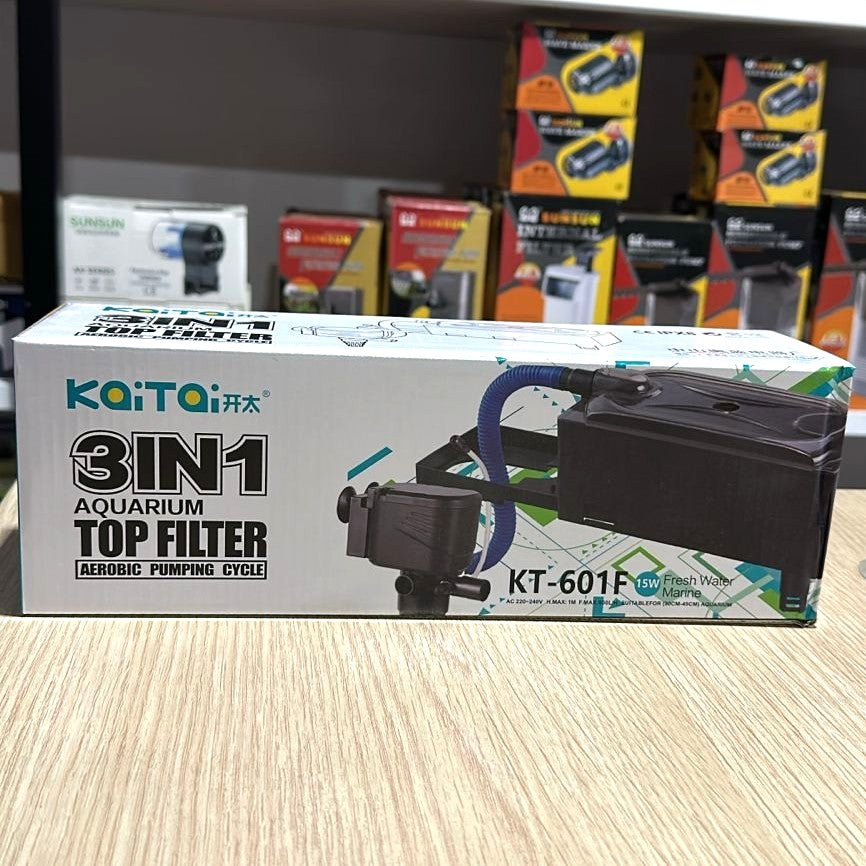 Koi Toi KT-601F 3-in-1 Aquarium Top Filter (15W, 800 L/H)