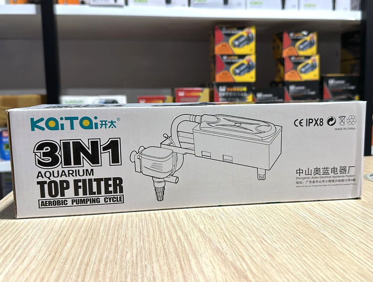 Koi Toi KT-601F 3-in-1 Aquarium Top Filter (15W, 800 L/H)
