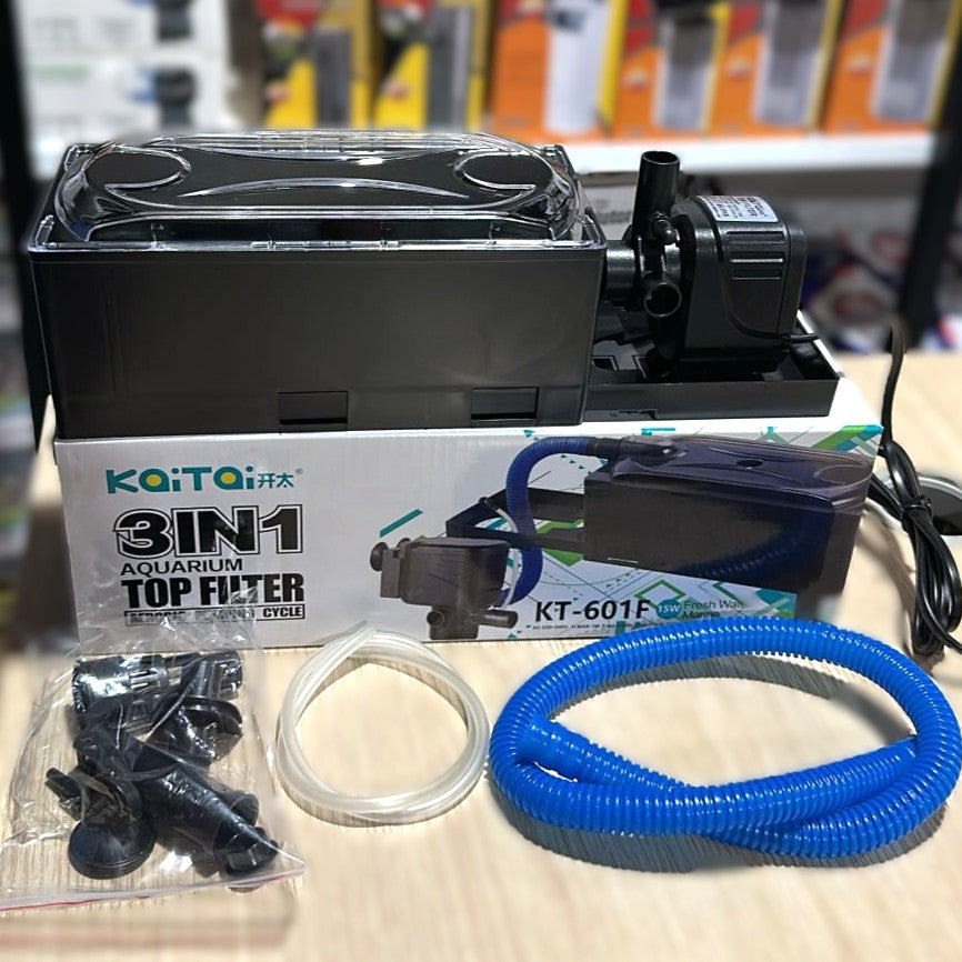 Koi Toi KT-601F 3-in-1 Aquarium Top Filter (15W, 800 L/H)