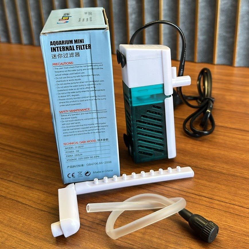 Liny LY-001F Aquarium Mini Internal Filter 2 watts