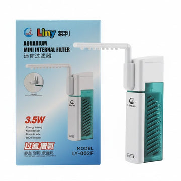 Liny LY-002F Aquarium Mini Internal Filter (3.5W) – 400L/H 3-in-1 Compact Pump