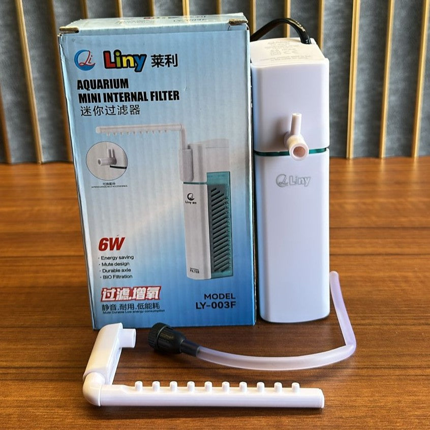 Liny LY-003F Aquarium Internal Filter (6W) – 500L/H Dual-Stage