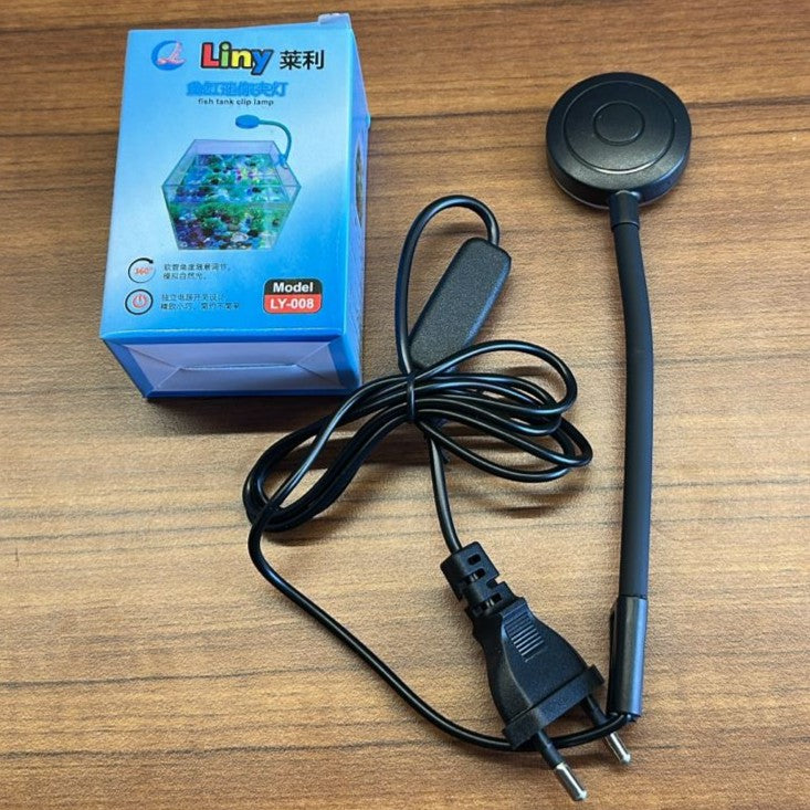 Liny LY-008 Mini Aquarium Clip Lamp (3W) – 360° Flexible LED Light - 2