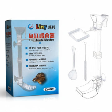 Liny LY-601 Fish Tank Feeder – Multi-Purpose Directional Feeding Tube & Tray Kit