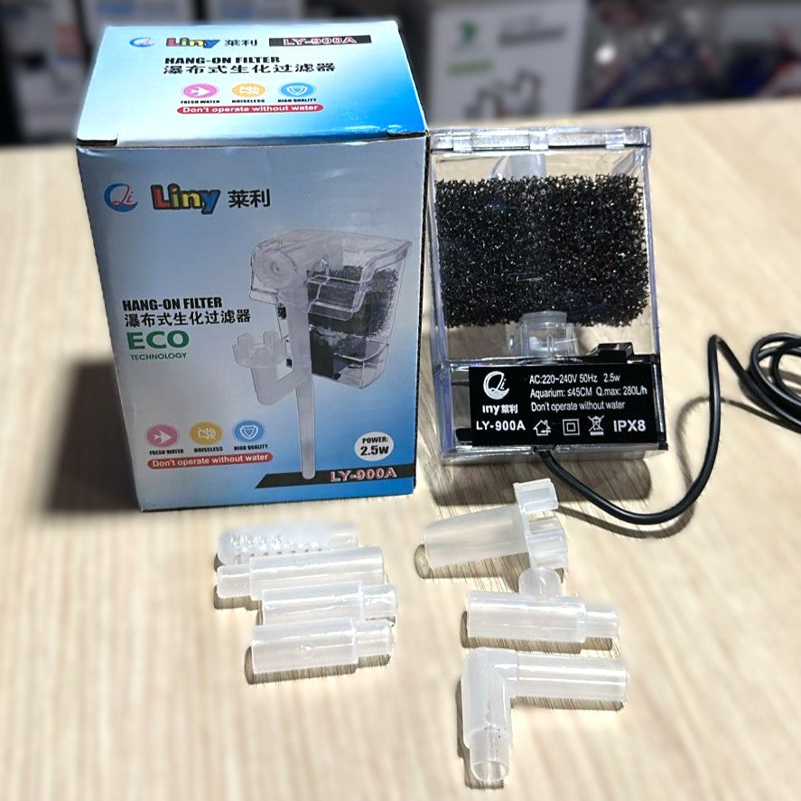 Liny LY-900A Hang-On Aquarium Filter (2.5W, 280 L/H)