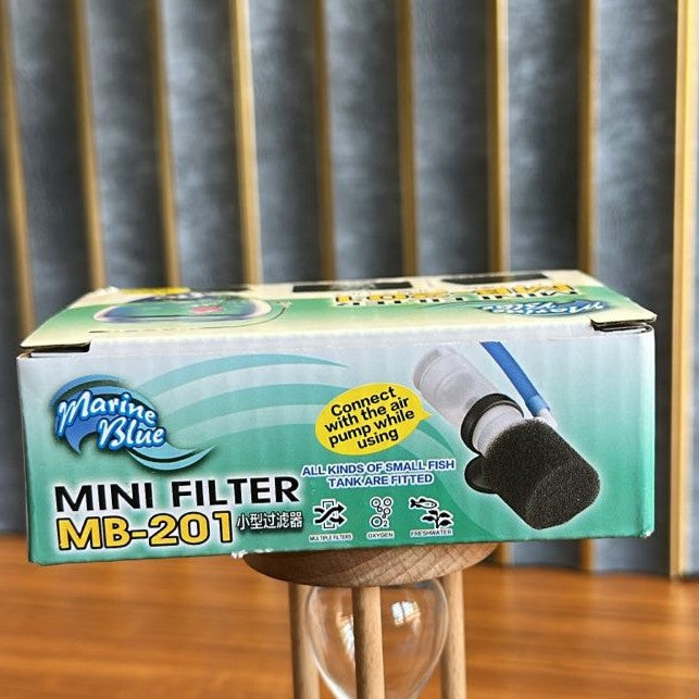 Marine Blue MB-201 Mini Aquarium Filter – Air-Driven Sponge Filter - 4