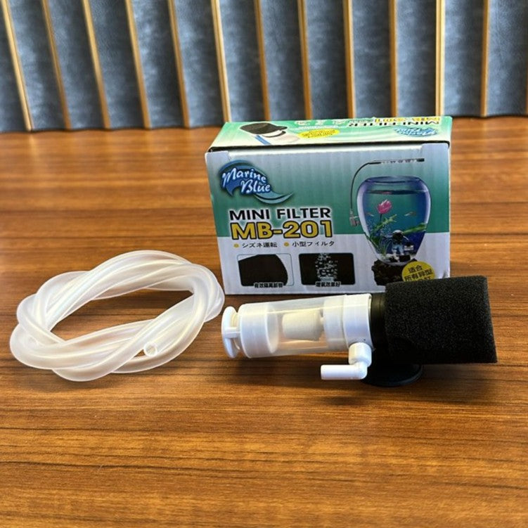 Marine Blue MB-201 Mini Aquarium Filter – Air-Driven Sponge Filter