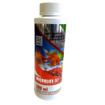 Micro Life S2 -200 ml Aquarium Water Conditioner and Ammonia and Nitrate Removal