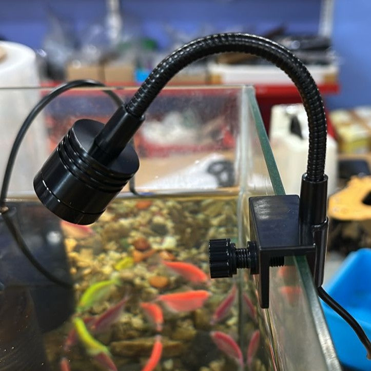 Mini Aquarium LED Spotlight – Flexible Clip-On Light (1W, Yellow Color)