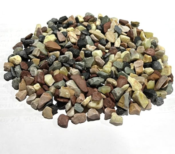 Natural Mix Stone Chips Aquarium Gravel (1 kg) – Multicolored Aquascape Substrate