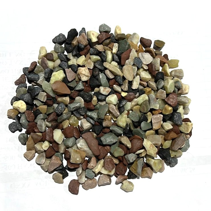 Natural Mix Stone Chips Aquarium Gravel (1 kg) – Multicolored Aquascape Substrate