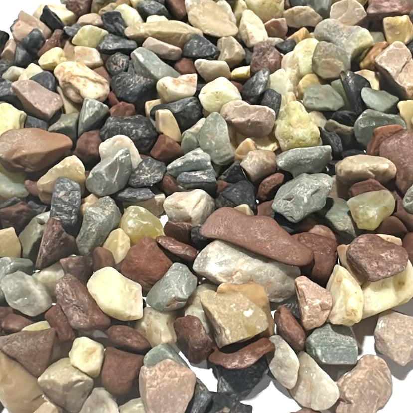Natural Mix Stone Chips Aquarium Gravel (1 kg) – Multicolored Aquascape Substrate