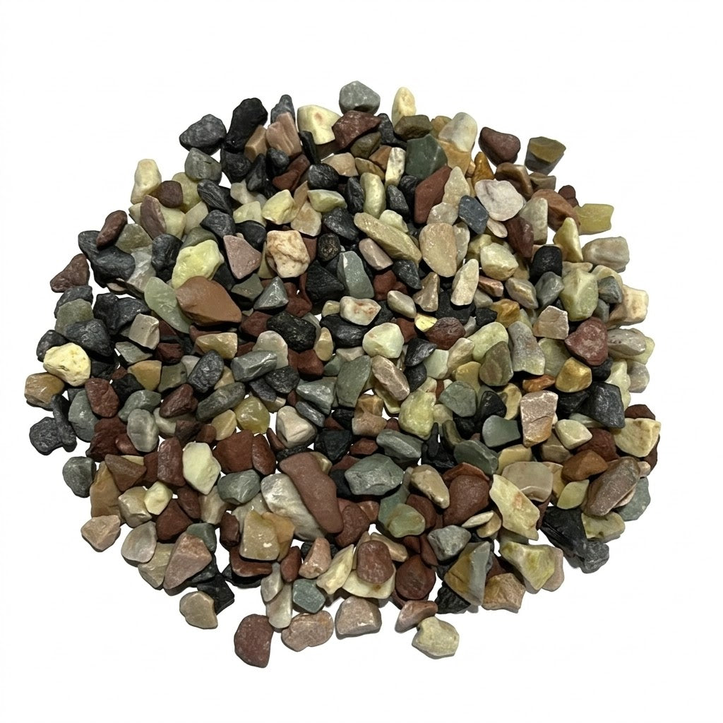 Natural Mix Stone Chips Aquarium Gravel (1 kg) – Multicolored Aquascape Substrate