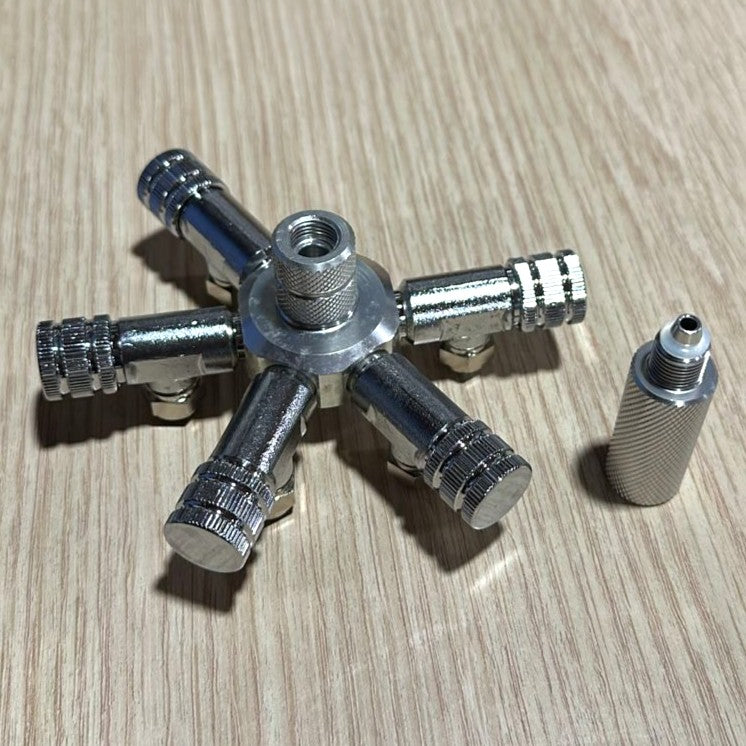 Mufan 5-Way CO2 Splitter Valve Distributor – Precision Control for Multiple Aquariums