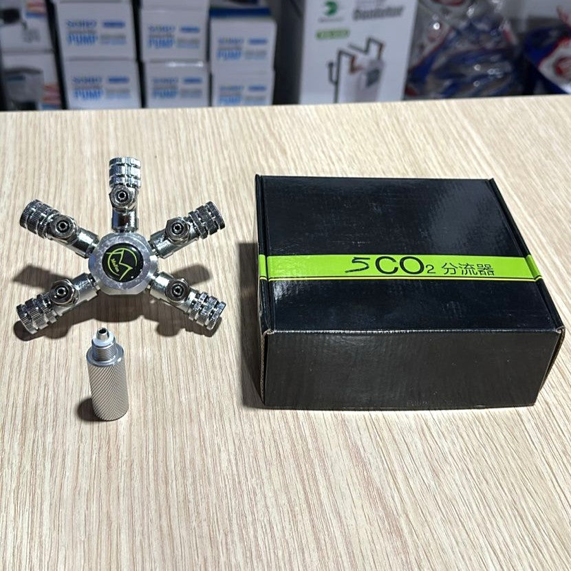 Mufan 5-Way CO2 Splitter Valve Distributor – Precision Control for Multiple Aquariums