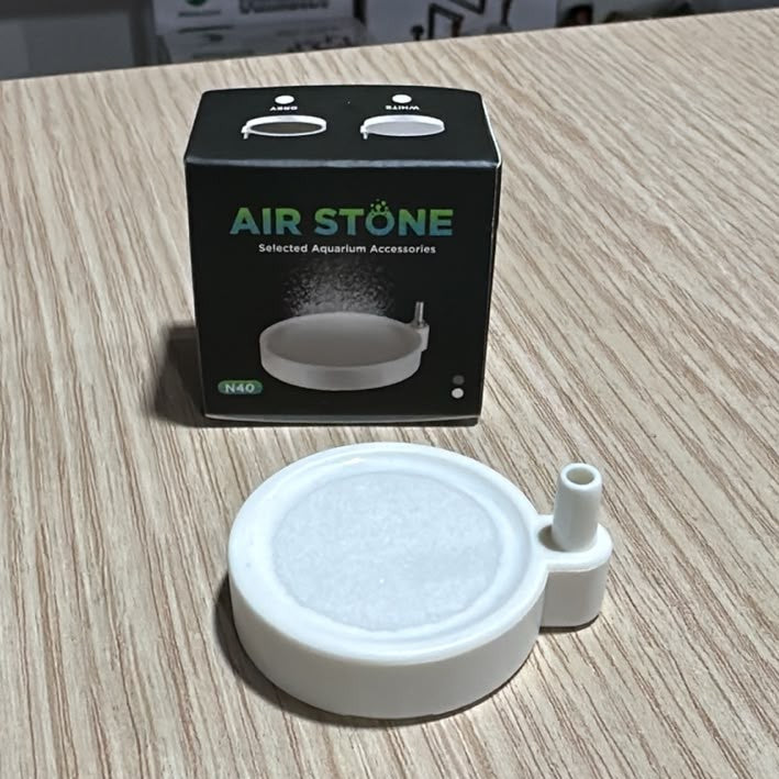 N40 Aquarium Air Stone (4 cm) – White Oxygen Diffuser