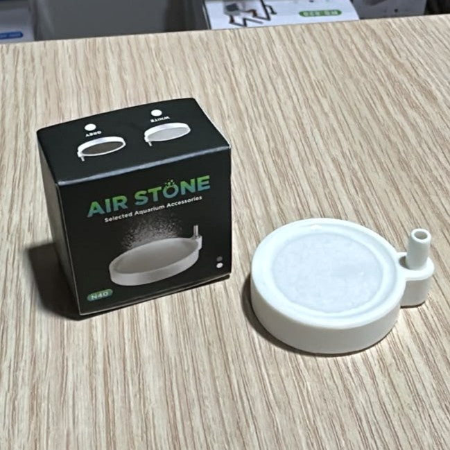 N40 Aquarium Air Stone (4 cm) – White Oxygen Diffuser