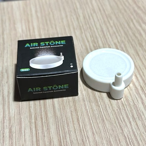 N40 Aquarium Air Stone (4 cm) – White Oxygen Diffuser
