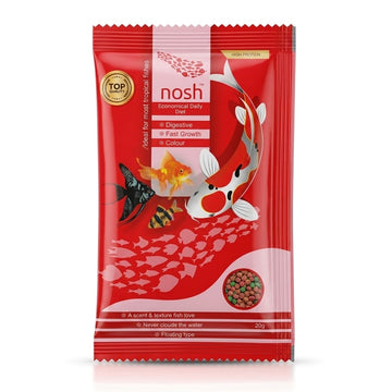 Nosh Daily Diet Tropical Fish Food (20g) – Floating Pellets for Fast Growth