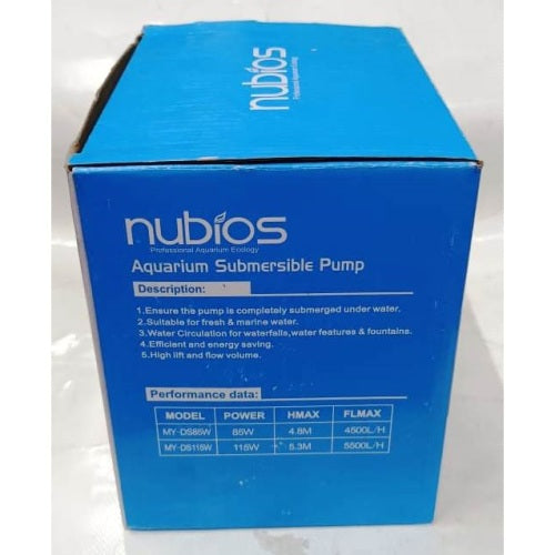 Nubios Aquarium Submersible Pump 115 watts 5500 L/H - 5