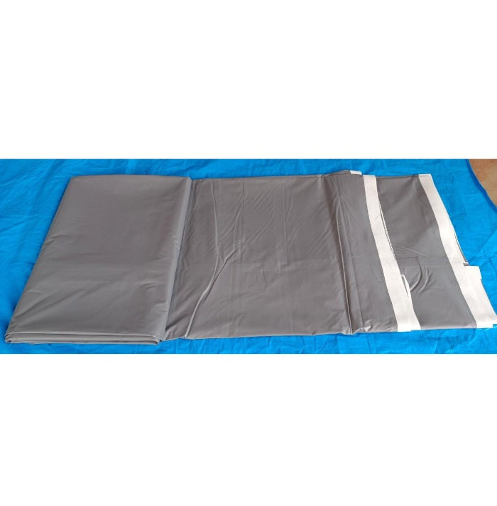 4.57 x 4.57 Meter 15 x 15 Feet 350 GSM Rectangular PVC Coated Nylon Grey color Sheet for Fish Pond - 4