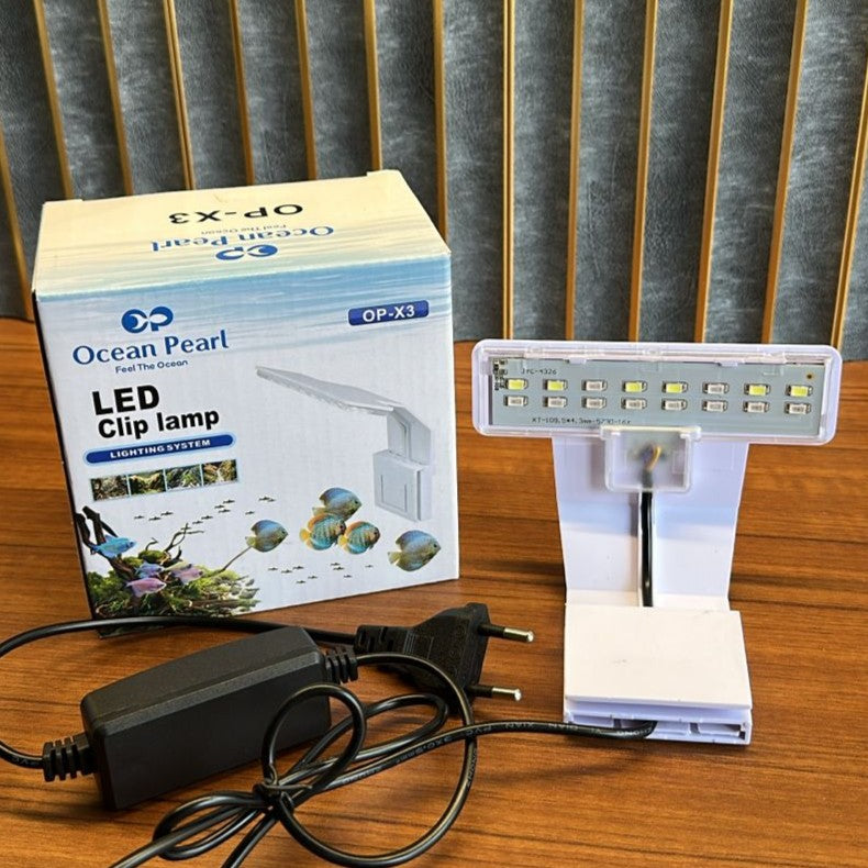 Ocean Pearl OP-X3 Ultra-Thin LED Clip Lamp – 3-Mode Lighting System