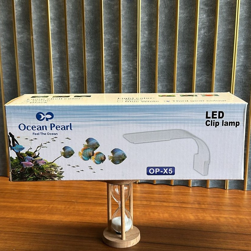 Ocean Pearl OP-X5 LED Clip Lamp – Advanced 3-Mode Aquarium Light - 2