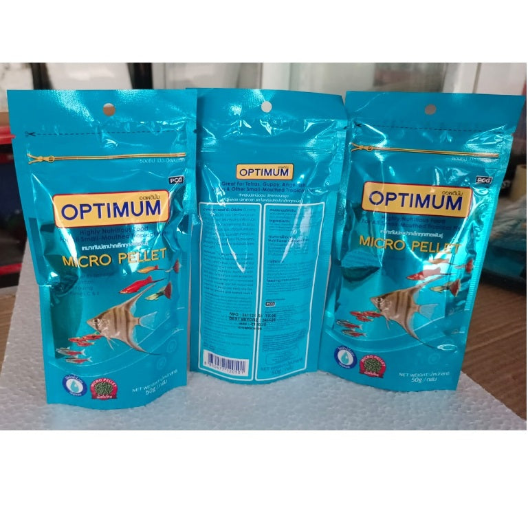 Optimum Micro Pallets Fish Food 50 gram pouch