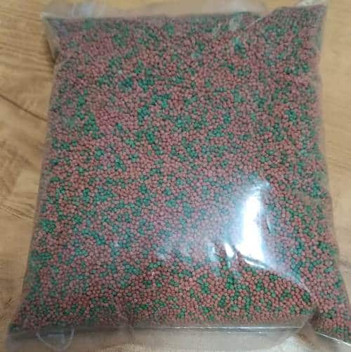 Ornamental Fish Feed Red and Green Pellets 500 grams Repacked - 2