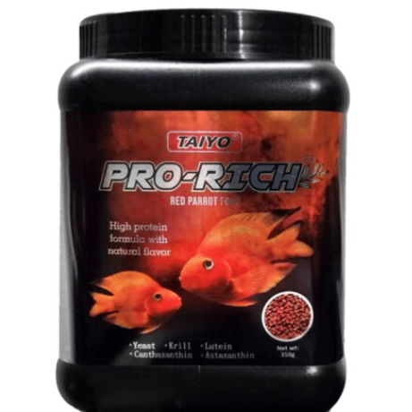 PRO RICH Red Parrot Fish Food 80 gram
