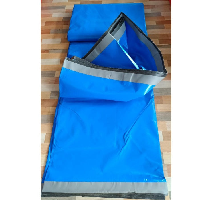 7 x 5 meter 350 GSM Rectangular PVC Coated Nylon Blue color Sheet for Fish Pond - 4