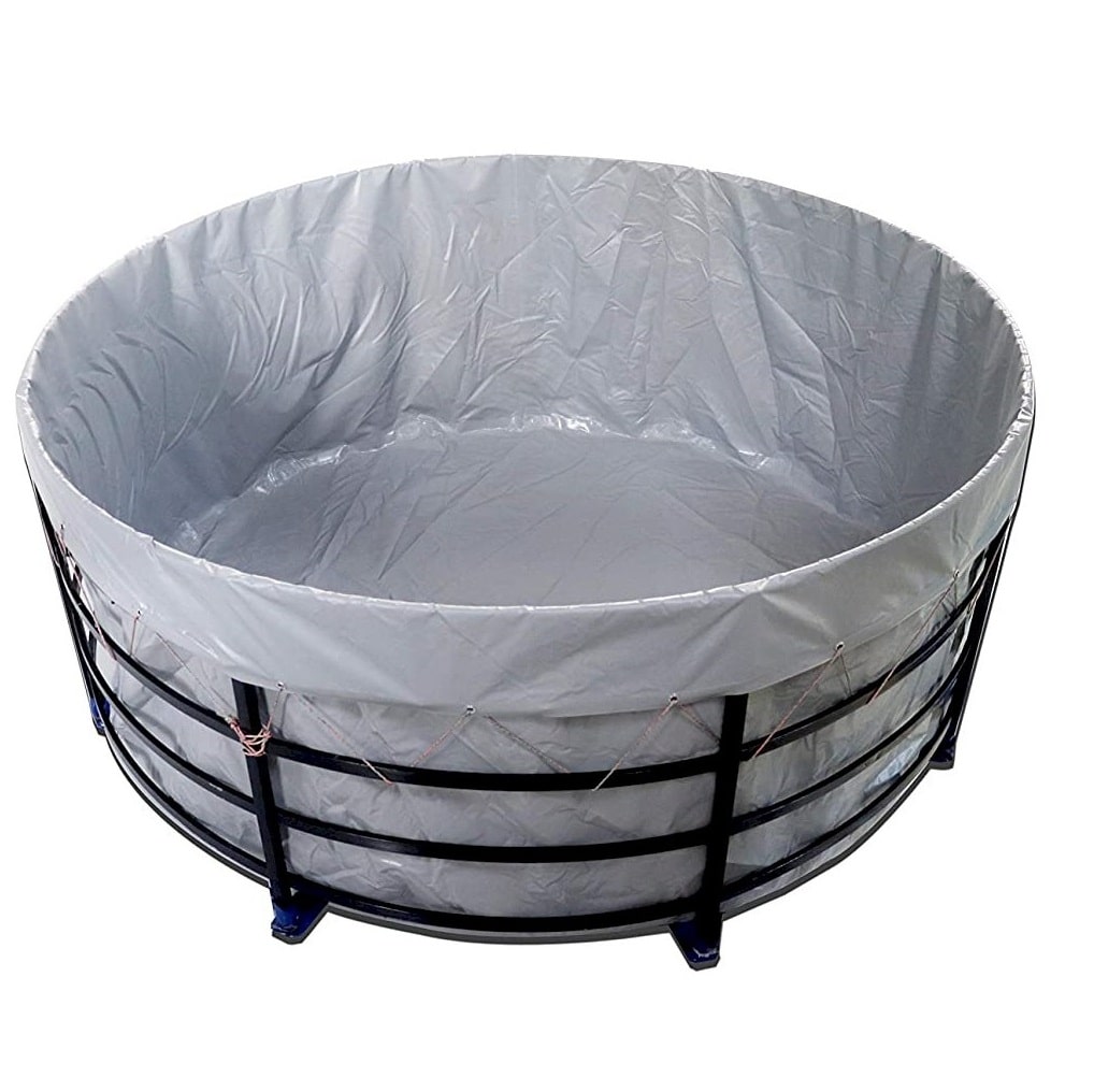 2 Diameter 650 GSM PVC Coated Nylon Sheet for Biofloc Fish Farming