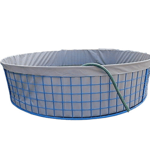 4 Diameter 650 GSM PVC Coated Nylon Sheet for Biofloc Fish Farming