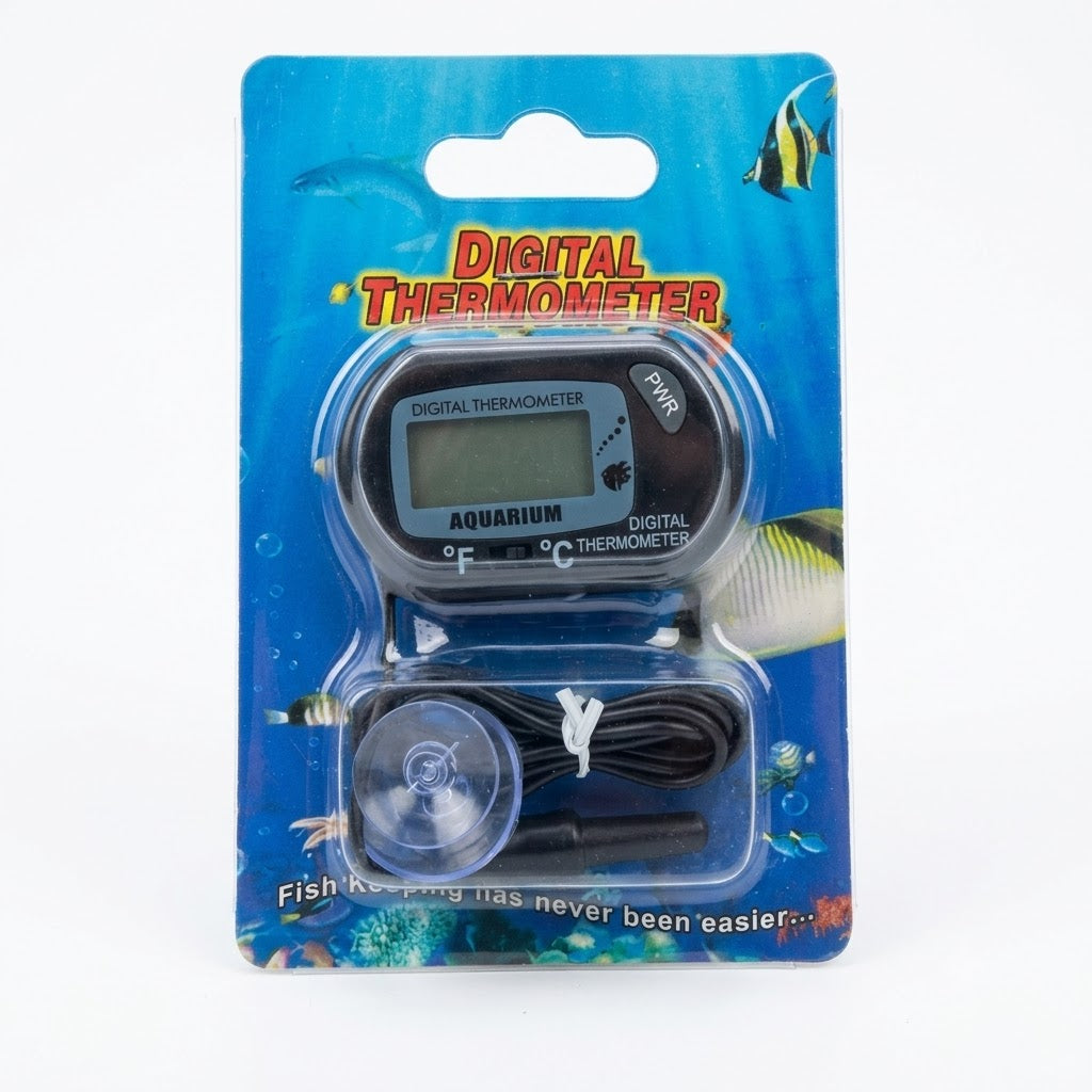 PWR Digital Aquarium Thermometer with LCD Display