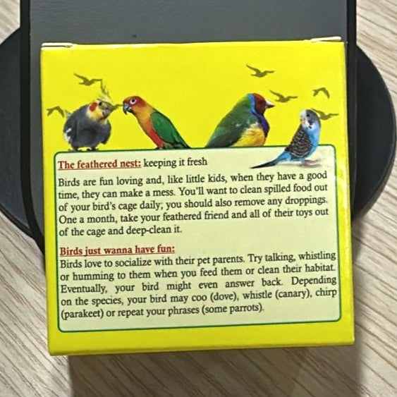 Pablo's Mineral Block 100% Natural Calcium Enriched Bird Supplement 60 grams
