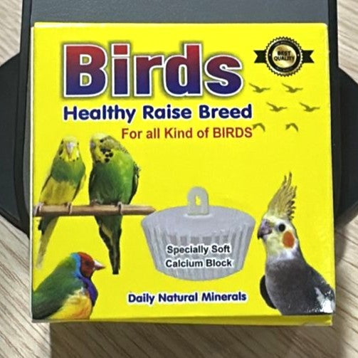 Pablo's Mineral Block 100% Natural Calcium Enriched Bird Supplement 60 grams