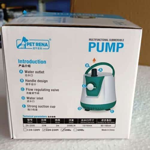 Pet Rena DX-2500 | 22 watts Aquarium Submersible Water Pump - 5