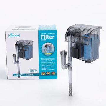 Pet Rena W-507A Aquarium Hang-On Filter (4W) – 450L/H Waterfall Filter with Surface Skimmer