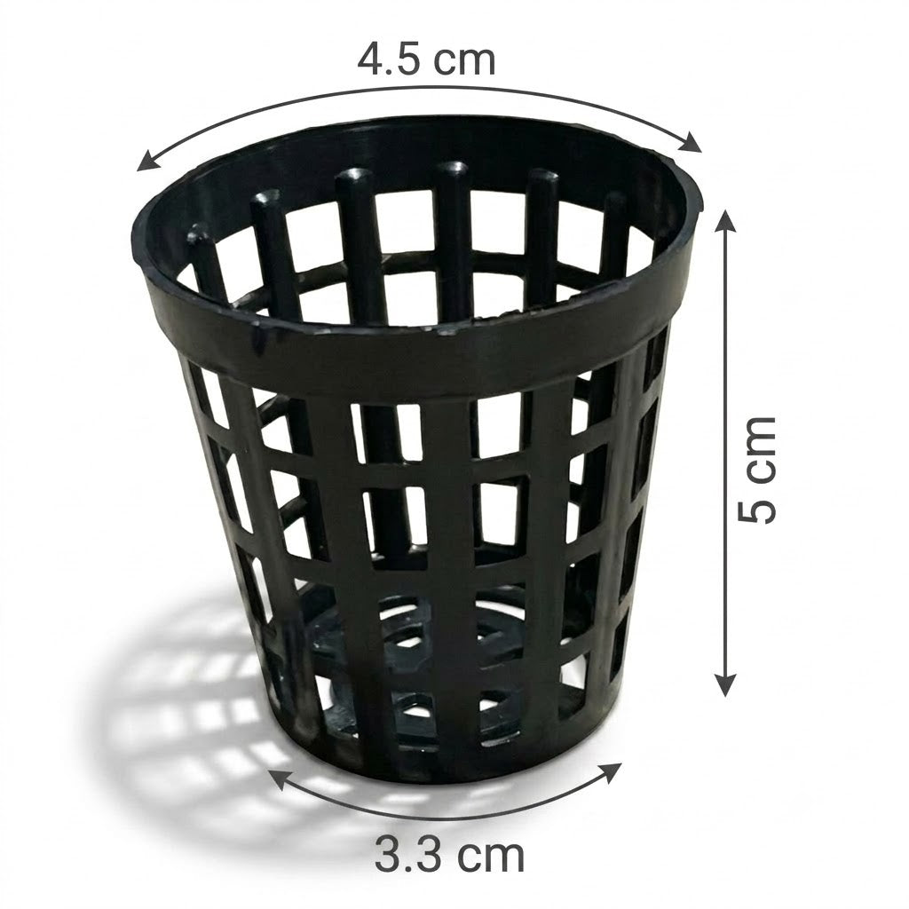 Plastic Aquatic Plant Basket (Height: 5 cm) Black color