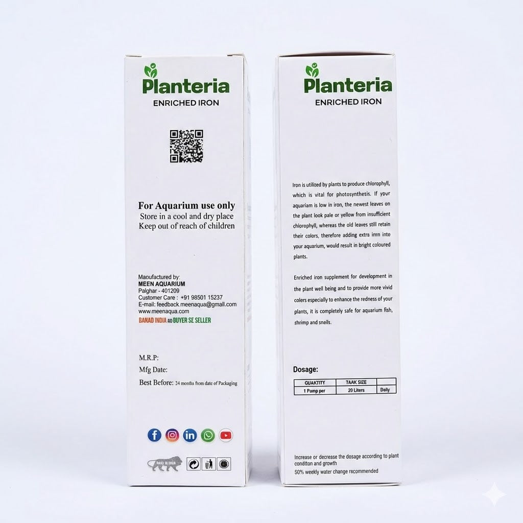 Planteria Enriched Iron For Planted Aquariums 200 ml Bottle - 3