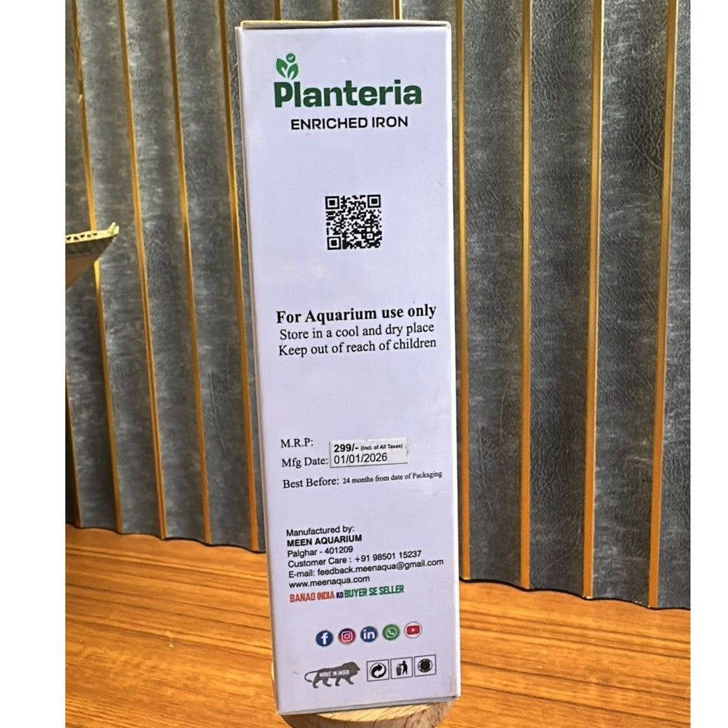 Planteria Enriched Iron For Planted Aquariums 100 ml Bottle - 3