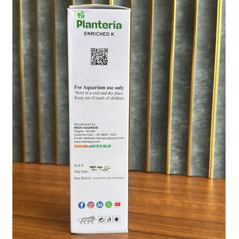 Planteria Enriched-K For Planted Aquariums 200 ml Bottle - 3