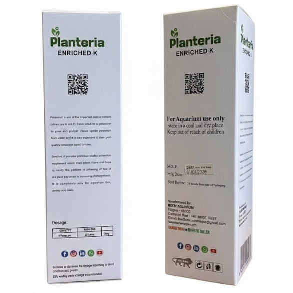 Planteria Enriched-K For Planted Aquariums 100 ml Bottle - 3