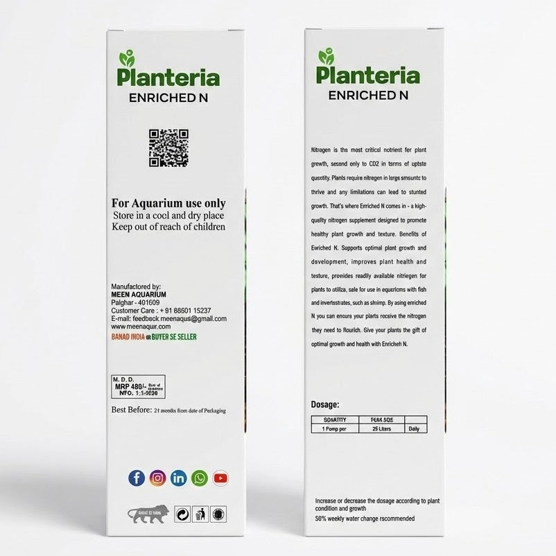 Planteria Enriched-N For Planted Aquariums 200 ml Bottle