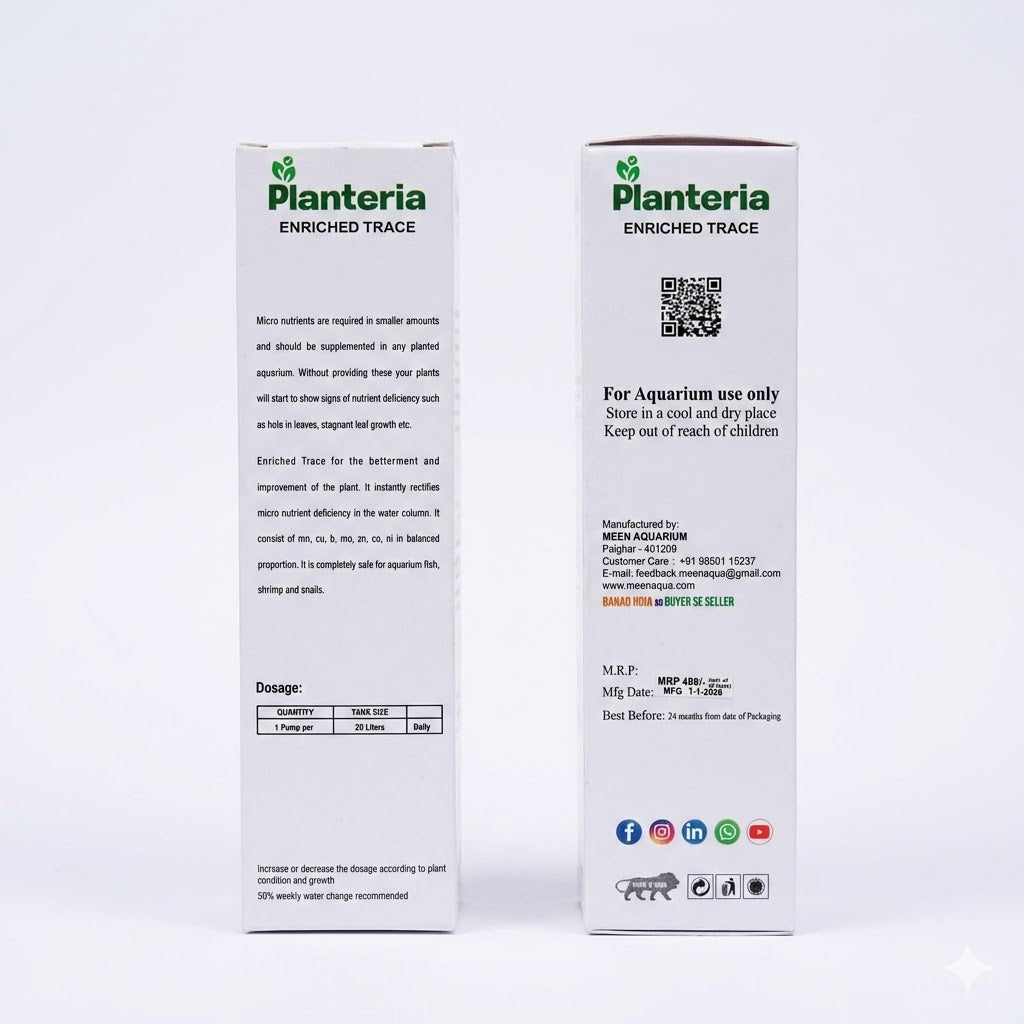 Planteria Enriched Trace For Planted Aquariums 200 ml Bottle - 2