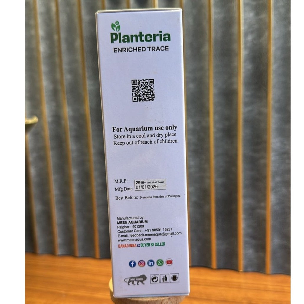 Planteria Enriched Trace For Planted Aquariums 100 ml Bottle - 3
