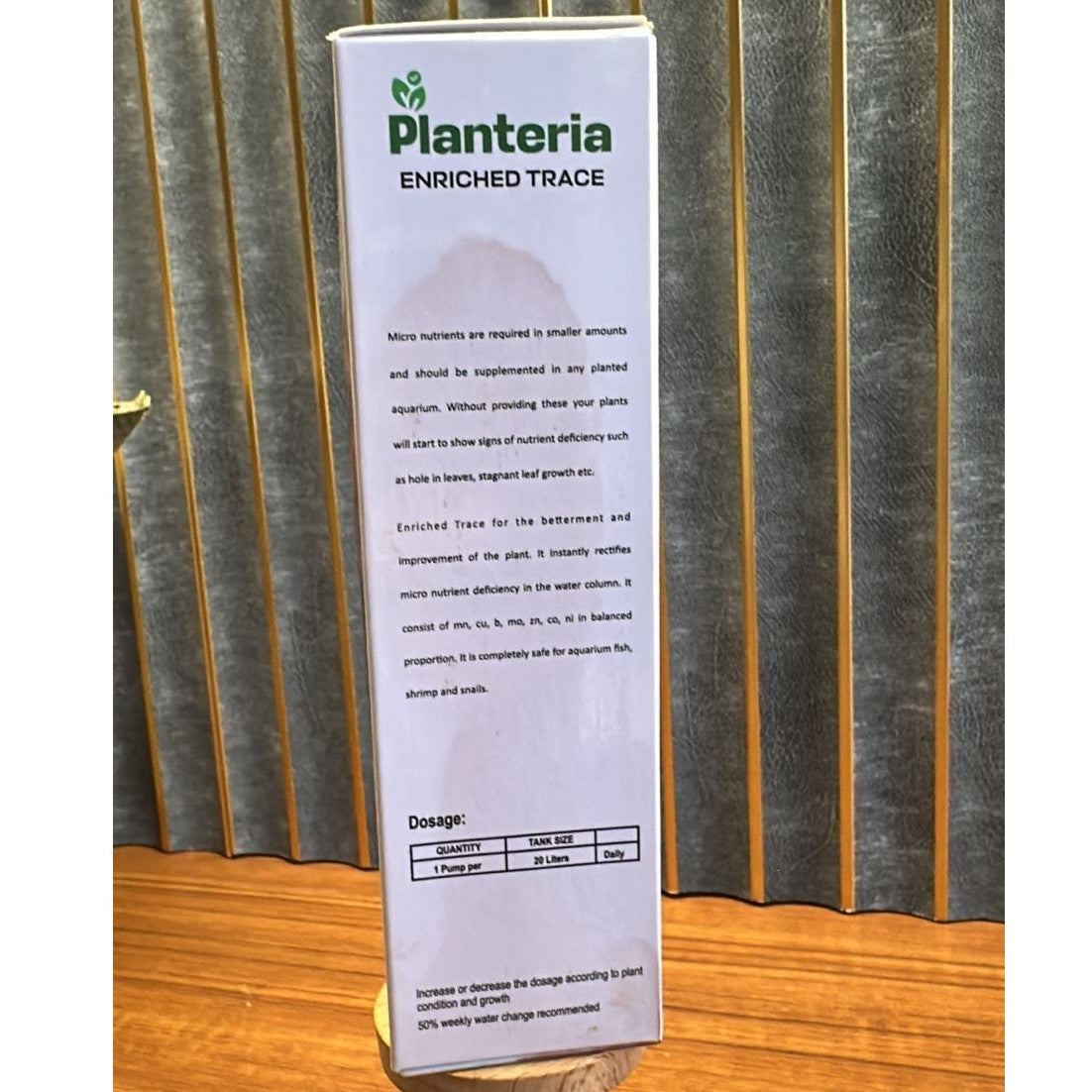 Planteria Enriched Trace For Planted Aquariums 100 ml Bottle - 4