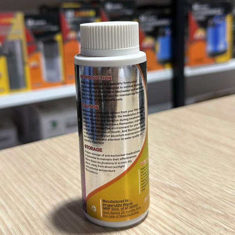 Prakruthi Aqua Anti Bactoclear Fish Medicine (120 ml)